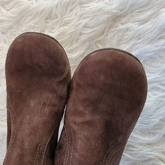 Tory Burch Brown Suede Ankle Boots 8.5 - Picture 6 of 11